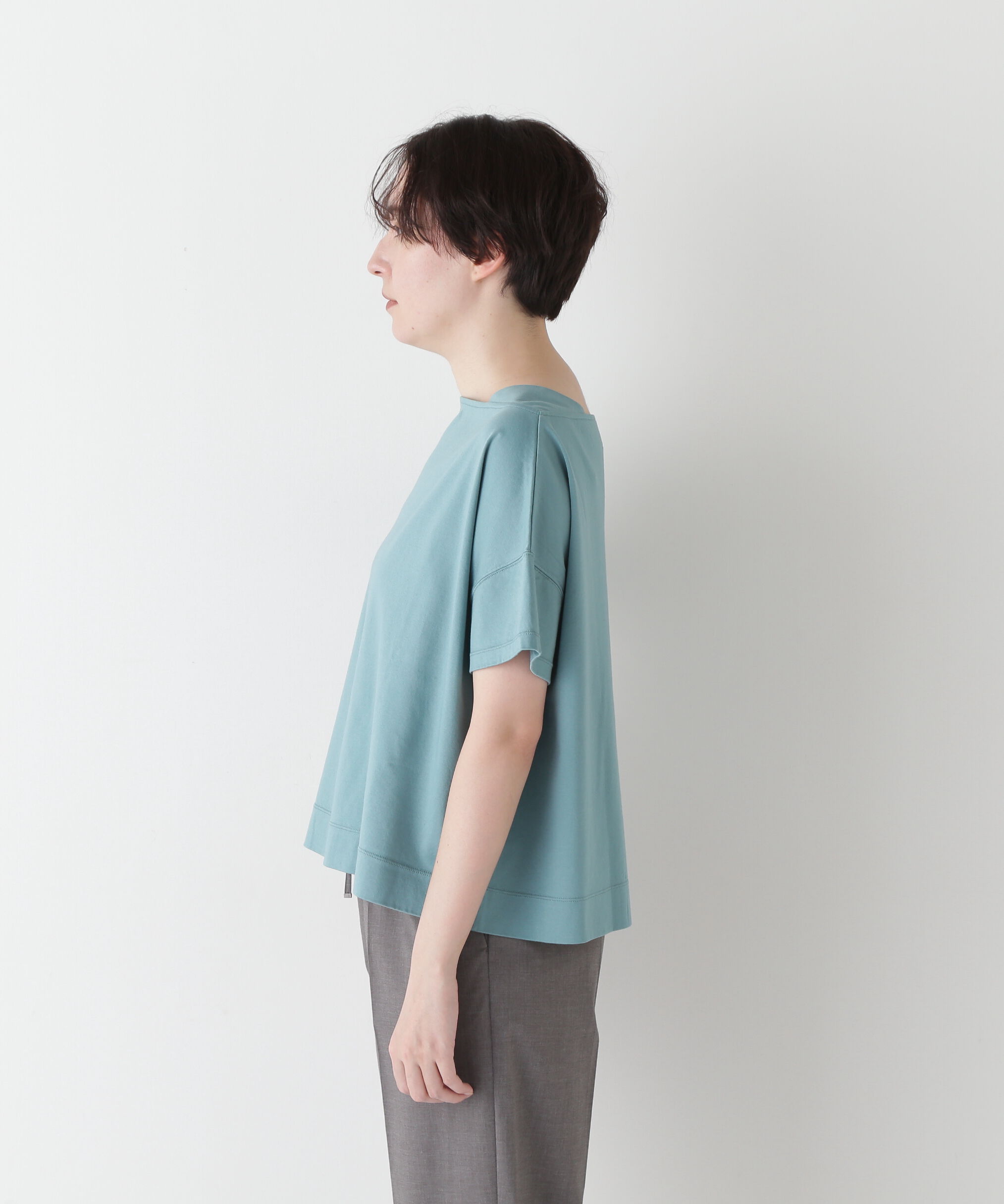  「◆≪汗ジミ軽減≫ 機能素材バック刺繍ロゴプルオーバー」|Tシャツ・カットソー|