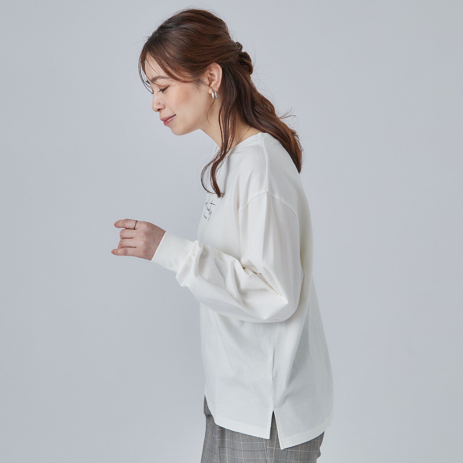 SHOO･LA･RUE「【S-LL】デイリー使いに 選べる6柄プリントロンT」|Tシャツ・カットソー|