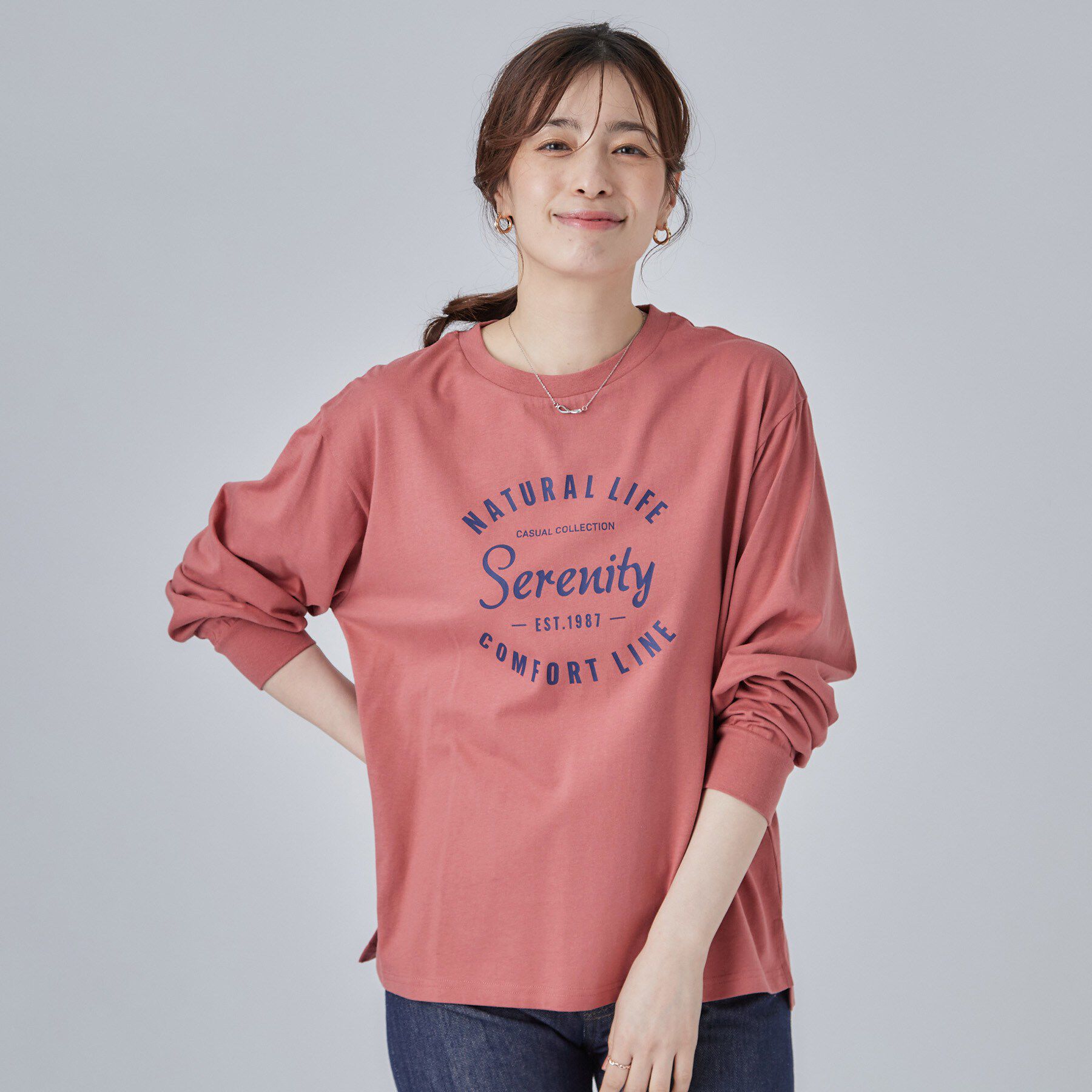 SHOO･LA･RUE「【S-LL】デイリー使いに 選べる6柄プリントロンT」|Tシャツ・カットソー|