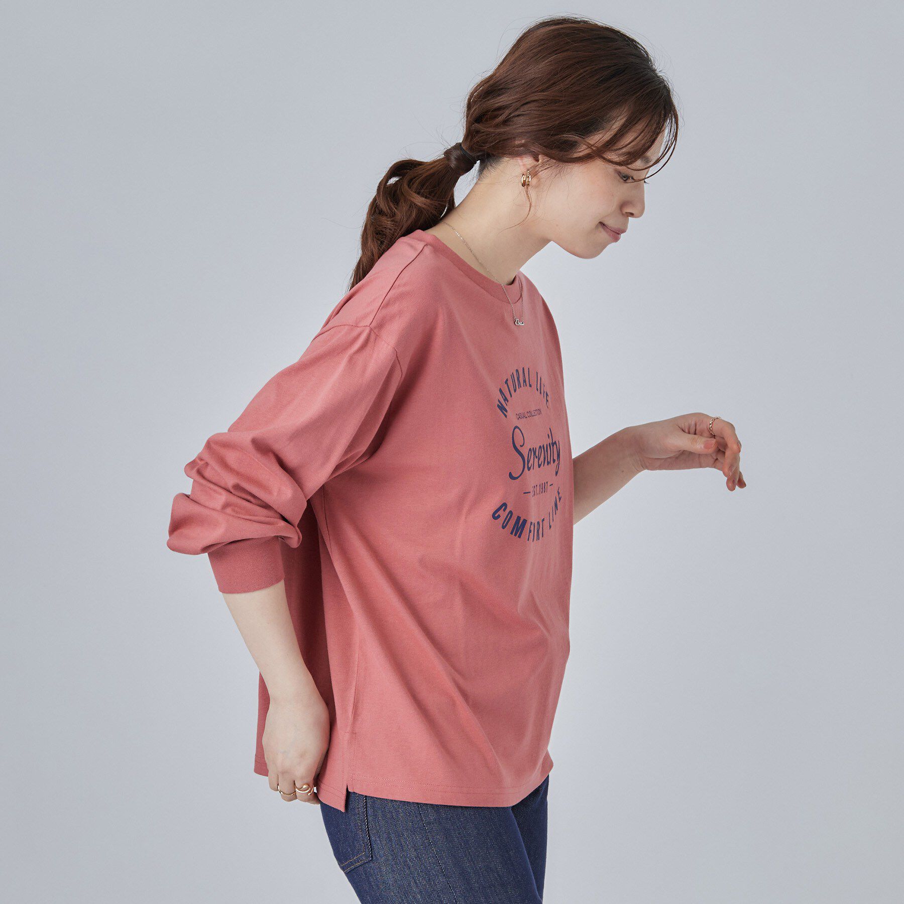 SHOO･LA･RUE「【S-LL】デイリー使いに 選べる6柄プリントロンT」|Tシャツ・カットソー|