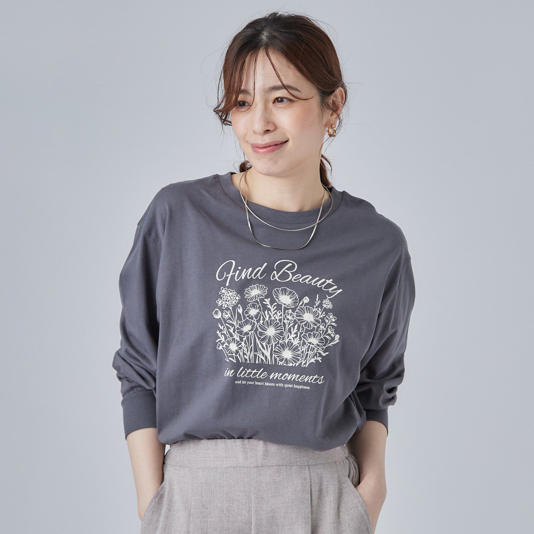 SHOO･LA･RUE「【S-LL】デイリー使いに 選べる6柄プリントロンT」|Tシャツ・カットソー|