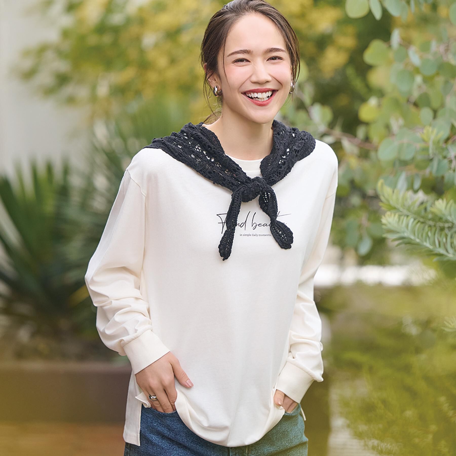 SHOO･LA･RUE「【S-LL】デイリー使いに 選べる6柄プリントロンT」|Tシャツ・カットソー|