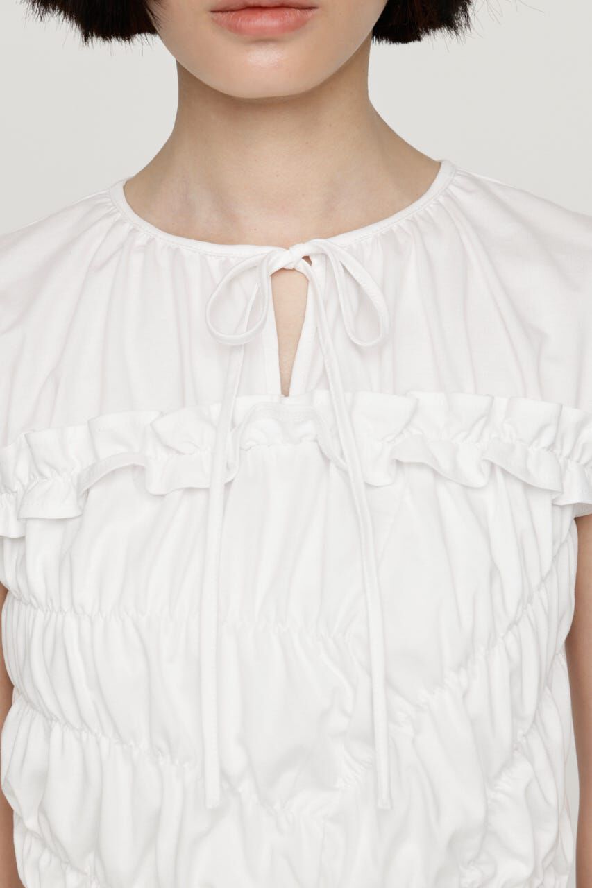 SLY「ASYMMETRY SHIRRING トップス」|タンクトップ|