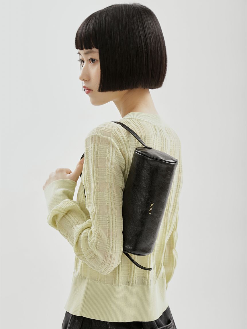 emmi atelier「フェイクレザーチューブミニバッグ」|ショルダー・メッセンジャー|