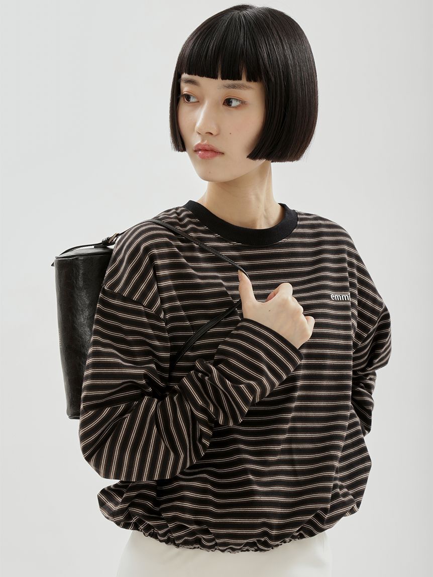 emmi atelier「フェイクレザーチューブミニバッグ」|ショルダー・メッセンジャー|