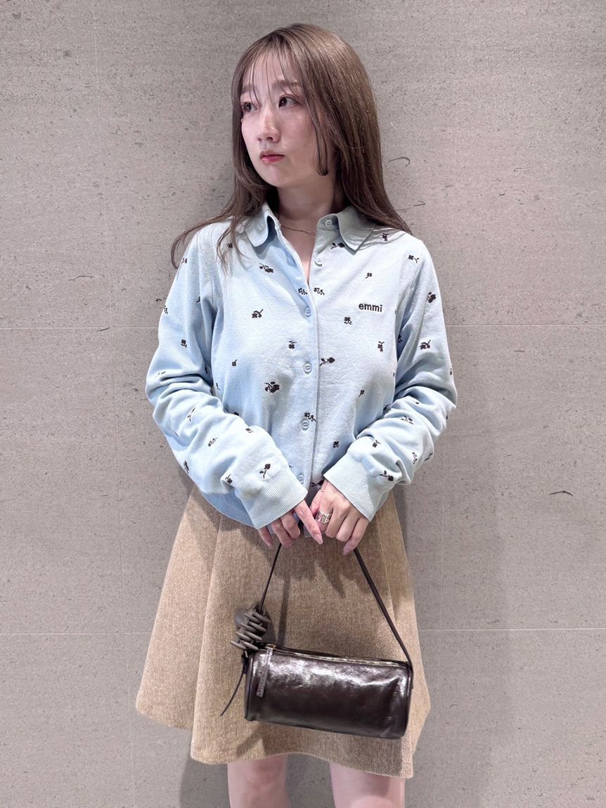 emmi atelier「フェイクレザーチューブミニバッグ」|ショルダー・メッセンジャー|