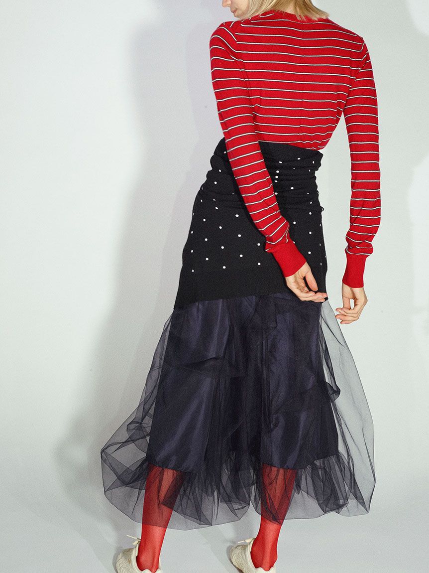 emmi atelier「【ONLINE限定カラーあり】emmiロゴクルーネックニットカーディガン」|カーディガン|