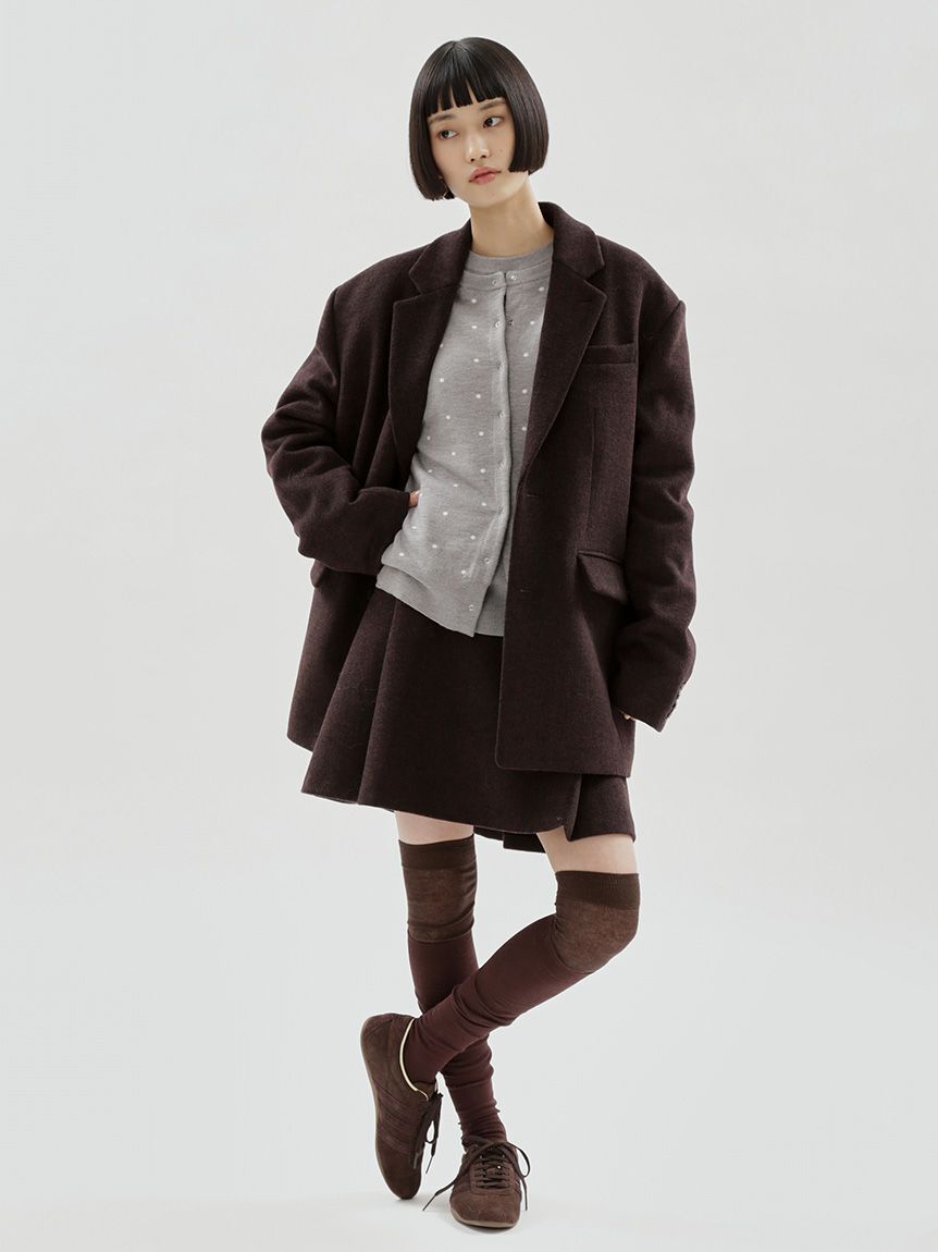 emmi atelier「【ONLINE限定カラーあり】emmiロゴクルーネックニットカーディガン」|カーディガン|