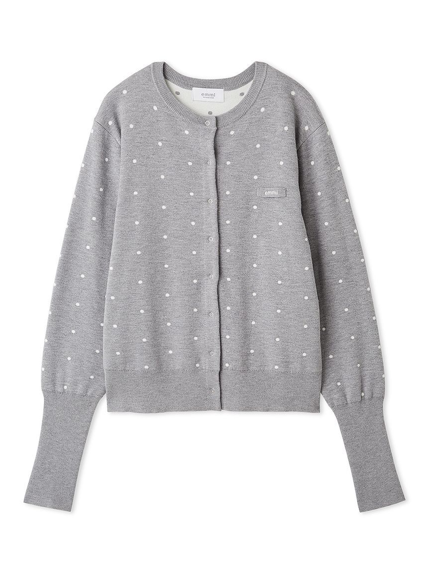 emmi atelier「【ONLINE限定カラーあり】emmiロゴクルーネックニットカーディガン」|カーディガン|
