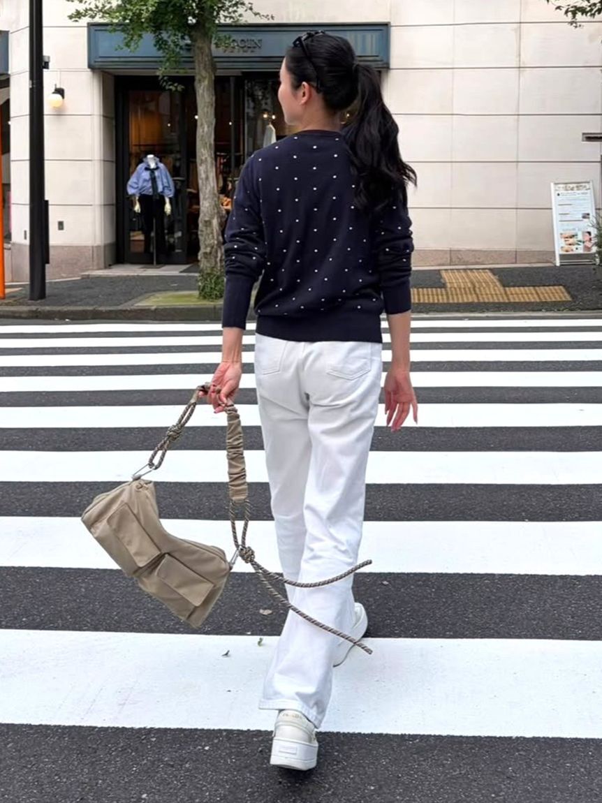emmi atelier「【ONLINE限定カラーあり】emmiロゴクルーネックニットカーディガン」|カーディガン|