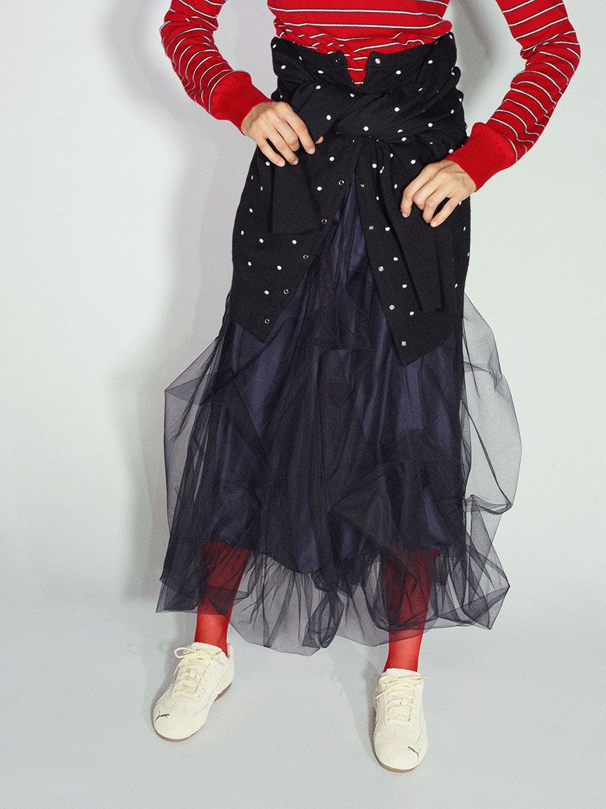 emmi atelier「【ONLINE限定カラーあり】emmiロゴクルーネックニットカーディガン」|カーディガン|