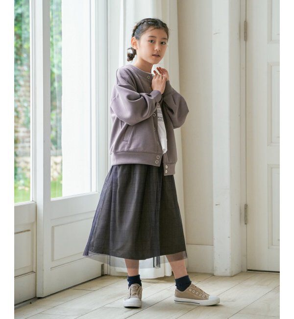 ikka kids「【洗濯機で洗える／親子コーデ】ダンボールドットボタンカーディガン（120~160cm）」|Tシャツ・カットソー|