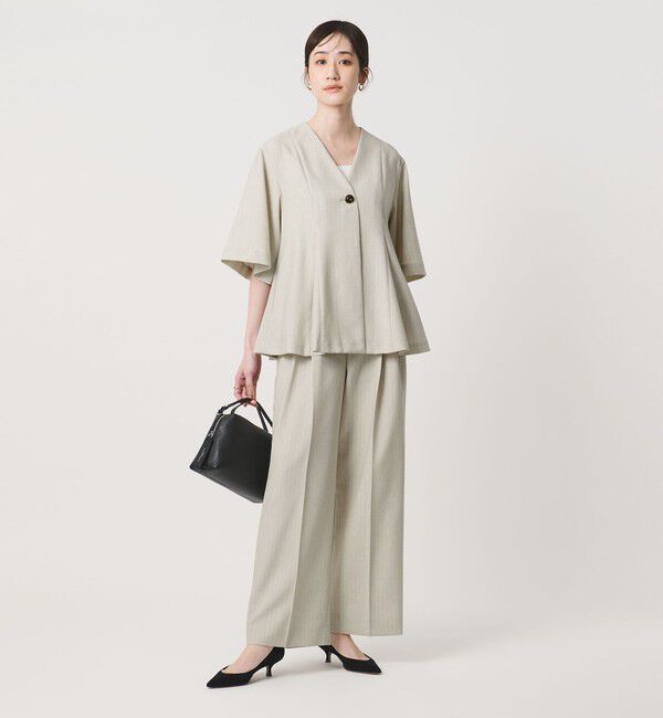 UNITED ARROWS「Spiree ストライプ ブラウス ‐ウォッシャブル‐」|シャツ・ブラウス|