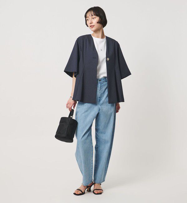 UNITED ARROWS「Spiree ストライプ ブラウス ‐ウォッシャブル‐」|シャツ・ブラウス|