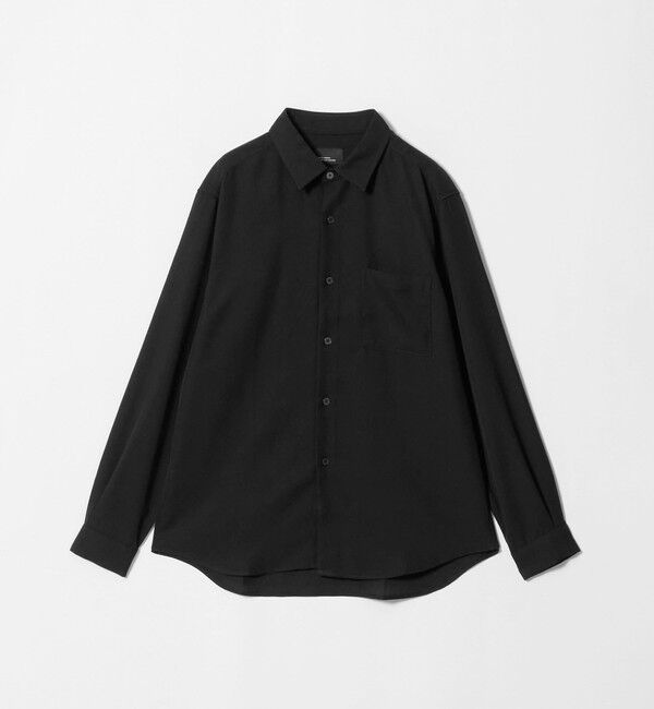 UNITED ARROWS green label relaxing「【WEB限定】JUST fit ソフトドレープ 長袖 シャツ」|シャツ・ブラウス|BLACK