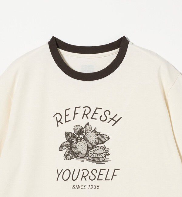 UNITED ARROWS green label relaxing「＜OSORA CAFE＞リンガー Tシャツ」|Tシャツ・カットソー|