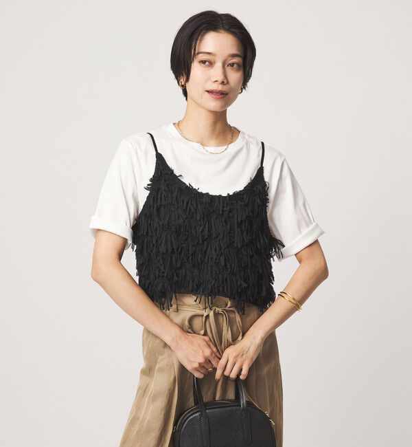 UNITED ARROWS green label relaxing「ファンシー ニット キャミソール」|キャミソール|