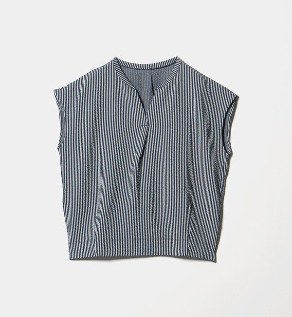 UNITED ARROWS green label relaxing「サッカー タック フレンチスリーブ カットソー UVカット」|Tシャツ・カットソー|