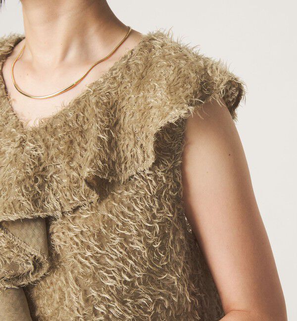 UNITED ARROWS green label relaxing「シアー ジャガード ノースリーブ ブラウス」|シャツ・ブラウス|
