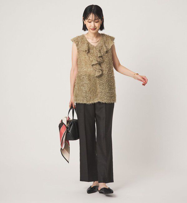UNITED ARROWS green label relaxing「シアー ジャガード ノースリーブ ブラウス」|シャツ・ブラウス|