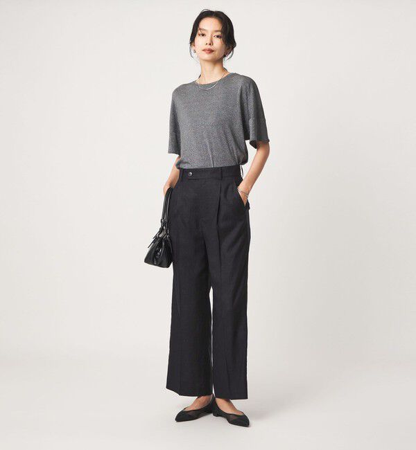 UNITED ARROWS green label relaxing「シャイニーラメ ショートスリーブ カットソー」|Tシャツ・カットソー|