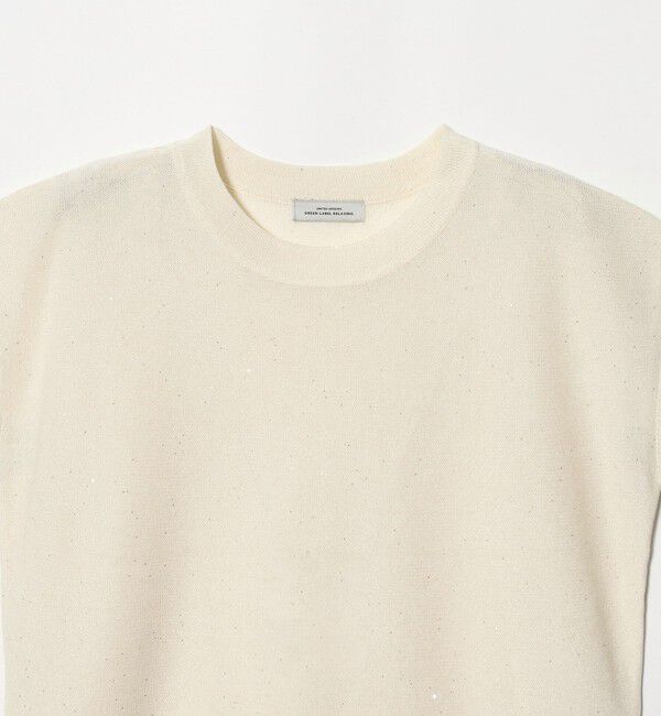 UNITED ARROWS green label relaxing「スパンコール ラメ ノースリーブ ニット」|ニット・セーター|