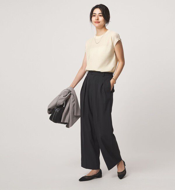UNITED ARROWS green label relaxing「スパンコール ラメ ノースリーブ ニット」|ニット・セーター|