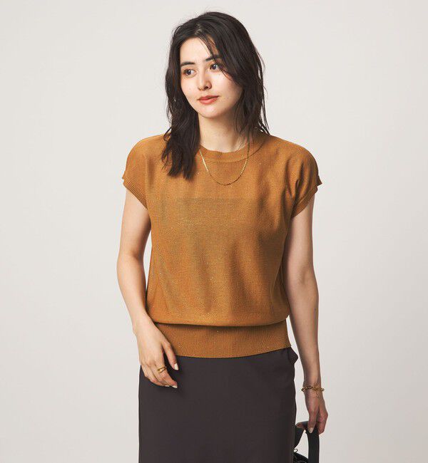 UNITED ARROWS green label relaxing「スパンコール ラメ ノースリーブ ニット」|ニット・セーター|