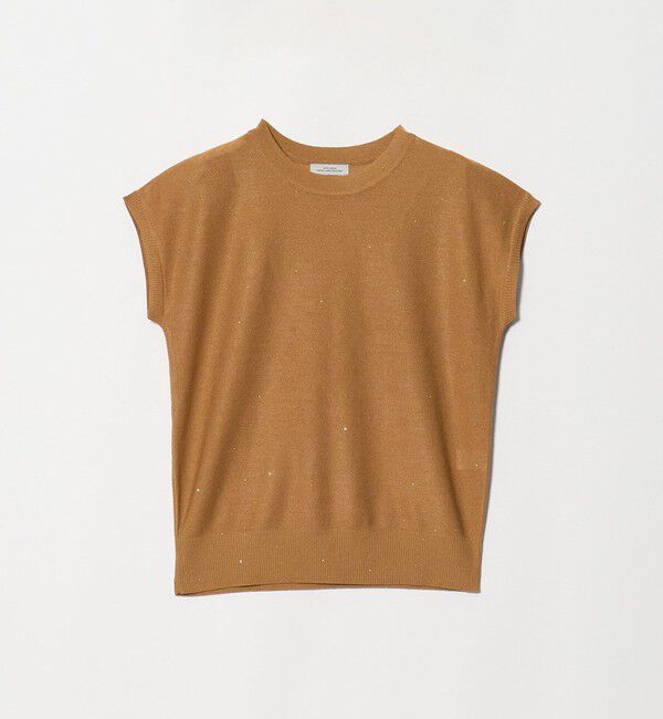 UNITED ARROWS green label relaxing「スパンコール ラメ ノースリーブ ニット」|ニット・セーター|