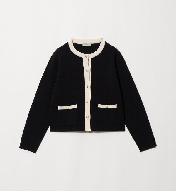 UNITED ARROWS green label relaxing「フォルム ノーカラー ニット カーディガン」|カーディガン|