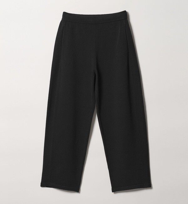 UNITED ARROWS green label relaxing「【WEB限定】＜at ease＞ニット カーブ パンツ」|その他|BLACK