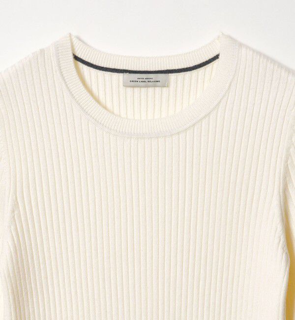 UNITED ARROWS green label relaxing「【WEB限定】＜at ease＞ソデサキ バイカラー プルオーバー ニット 2」|ニット・セーター|