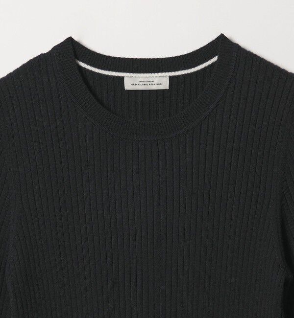 UNITED ARROWS green label relaxing「【WEB限定】＜at ease＞ソデサキ バイカラー プルオーバー ニット 2」|ニット・セーター|