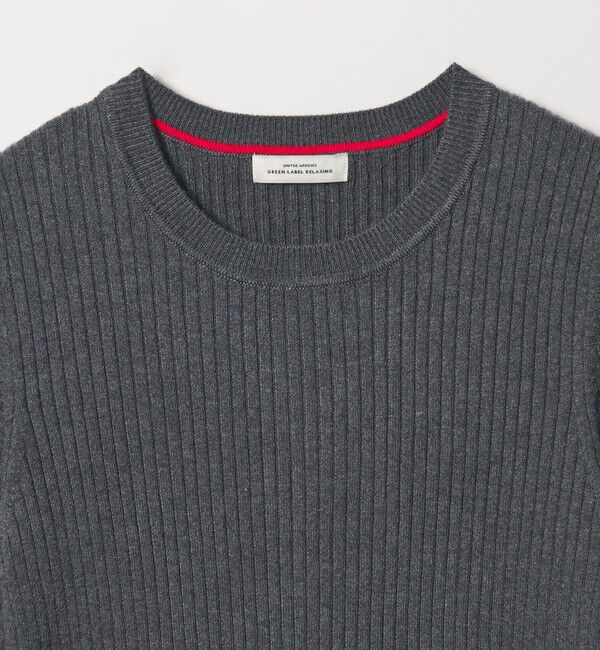 UNITED ARROWS green label relaxing「【WEB限定】＜at ease＞ソデサキ バイカラー プルオーバー ニット 2」|ニット・セーター|