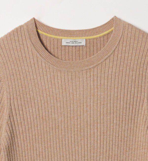 UNITED ARROWS green label relaxing「【WEB限定】＜at ease＞ソデサキ バイカラー プルオーバー ニット 2」|ニット・セーター|
