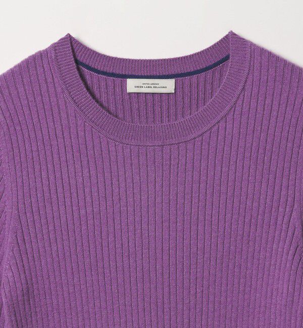 UNITED ARROWS green label relaxing「【WEB限定】＜at ease＞ソデサキ バイカラー プルオーバー ニット 2」|ニット・セーター|