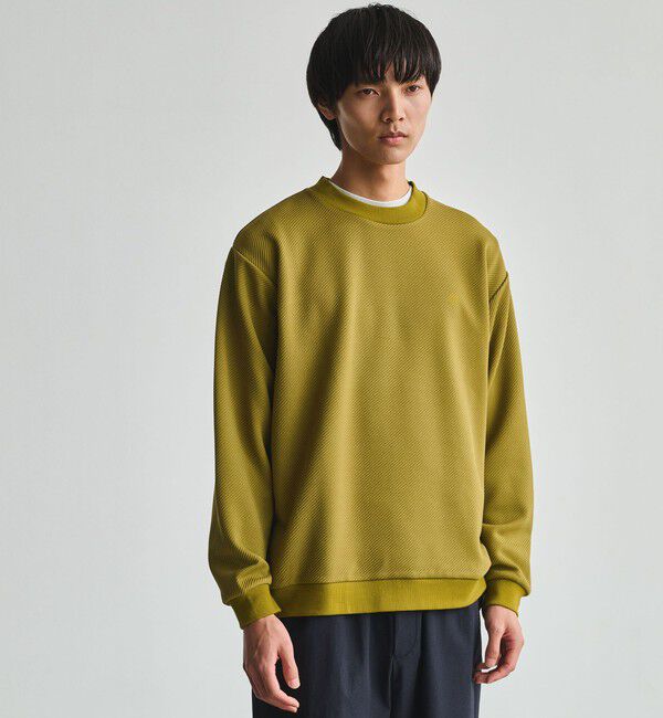 UNITED ARROWS green label relaxing「ツイル パフ クルーネック 長袖 カットソー」|Tシャツ・カットソー|MUSTARD