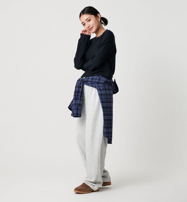 BEAUTY&YOUTH UNITED ARROWS「コットンポリエステル ラメロングスリーブカットソー」|Tシャツ・カットソー|