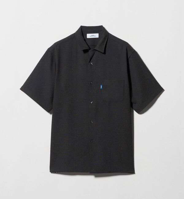 NICE WEATHER「＜NICE WEATHER＞チェックオーバー ショートスリーブ シャツ」|シャツ・ブラウス|