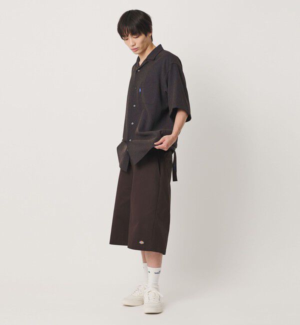 NICE WEATHER「＜NICE WEATHER＞チェックオーバー ショートスリーブ シャツ」|シャツ・ブラウス|
