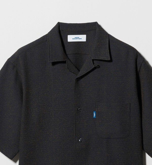 NICE WEATHER「＜NICE WEATHER＞チェックオーバー ショートスリーブ シャツ」|シャツ・ブラウス|