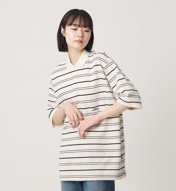 NICE WEATHER「＜NICE WEATHER＞ボーダー ショートスリーブ ポロシャツ」|ポロシャツ|