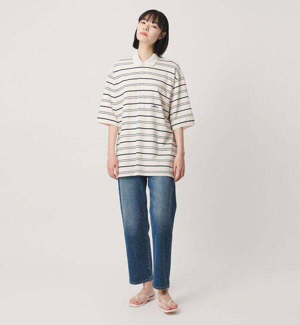 NICE WEATHER「＜NICE WEATHER＞ボーダー ショートスリーブ ポロシャツ」|ポロシャツ|