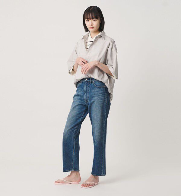 NICE WEATHER「＜NICE WEATHER＞ボーダー ショートスリーブ ポロシャツ」|ポロシャツ|