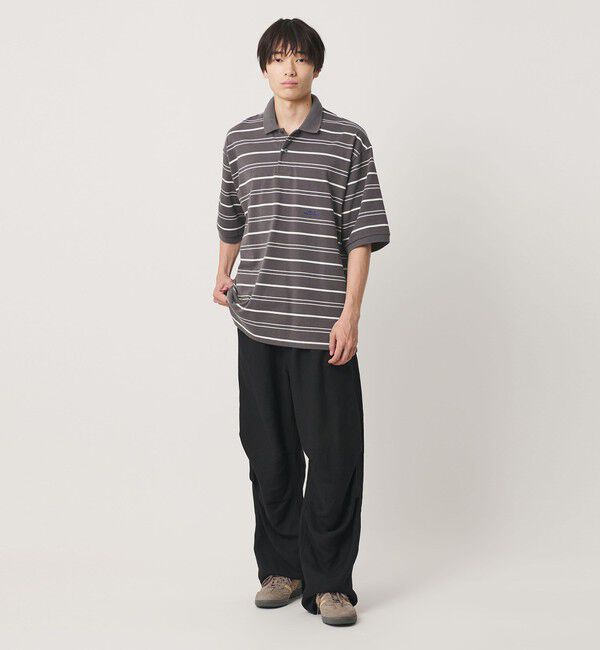 NICE WEATHER「＜NICE WEATHER＞ボーダー ショートスリーブ ポロシャツ」|ポロシャツ|