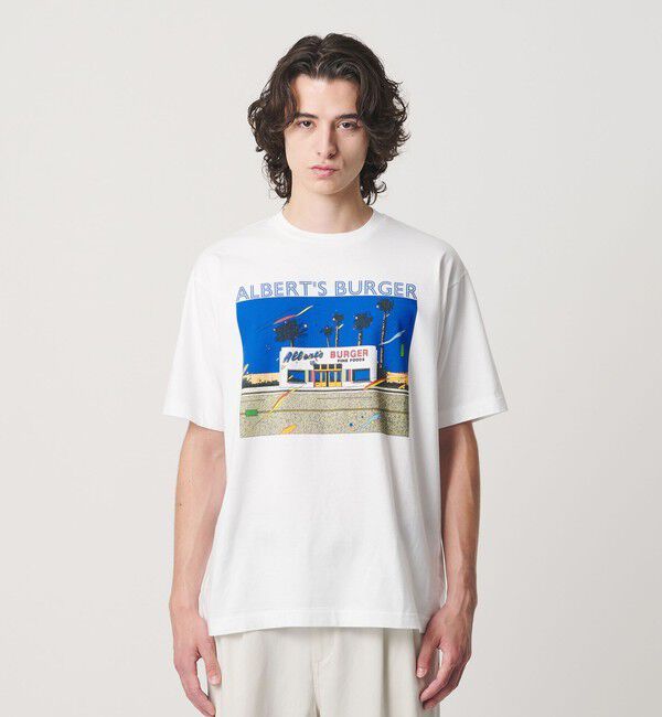 BEAUTY&YOUTH UNITED ARROWS「【別注】＜EIZIN SUZUKI＞ALBERT'S BURGER プリント Tシャツ」|Tシャツ・カットソー|