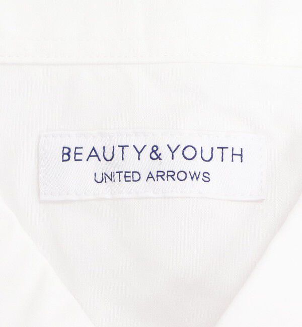BEAUTY&YOUTH UNITED ARROWS「【WEB限定 WARDROBE SMART】コットン ワイドカラー スキッパー シャツ」|シャツ・ブラウス|