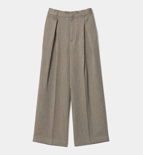 BEAUTY&YOUTH UNITED ARROWS「ツイードライク レイヤータック ワイドパンツ ウォッシャブル」|その他|MOCA
