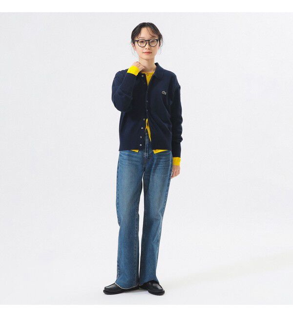 BEAMSBOY「【別注】LACOSTE / ポロ カーディガン」|ニット・セーター|