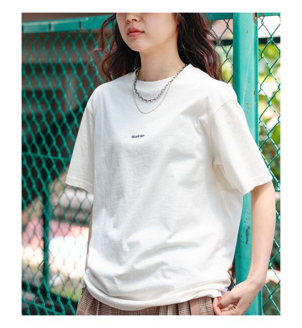 BEAMSBOY「ボーイ エンブロイダリー クルー Tシャツ」|Tシャツ・カットソー|
